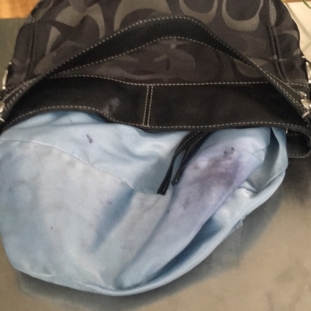 Coach/ F14711/ Black Signature/ Zoe/Optic/ Hobo - Picture 7 of 8